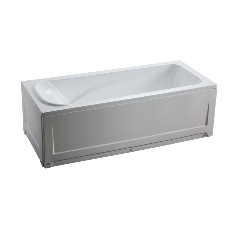 North American Acrylic  Apron Rectangular Bathtub Skirt White One Front Skirt Tubs Portable For Hotels