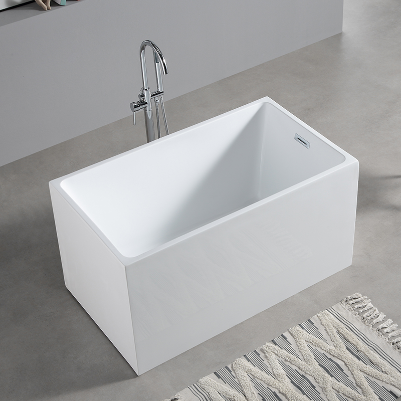 Modern Design  Acrylic Freestanding Bathtub With Soaking Standing Rectangle  Bathtub