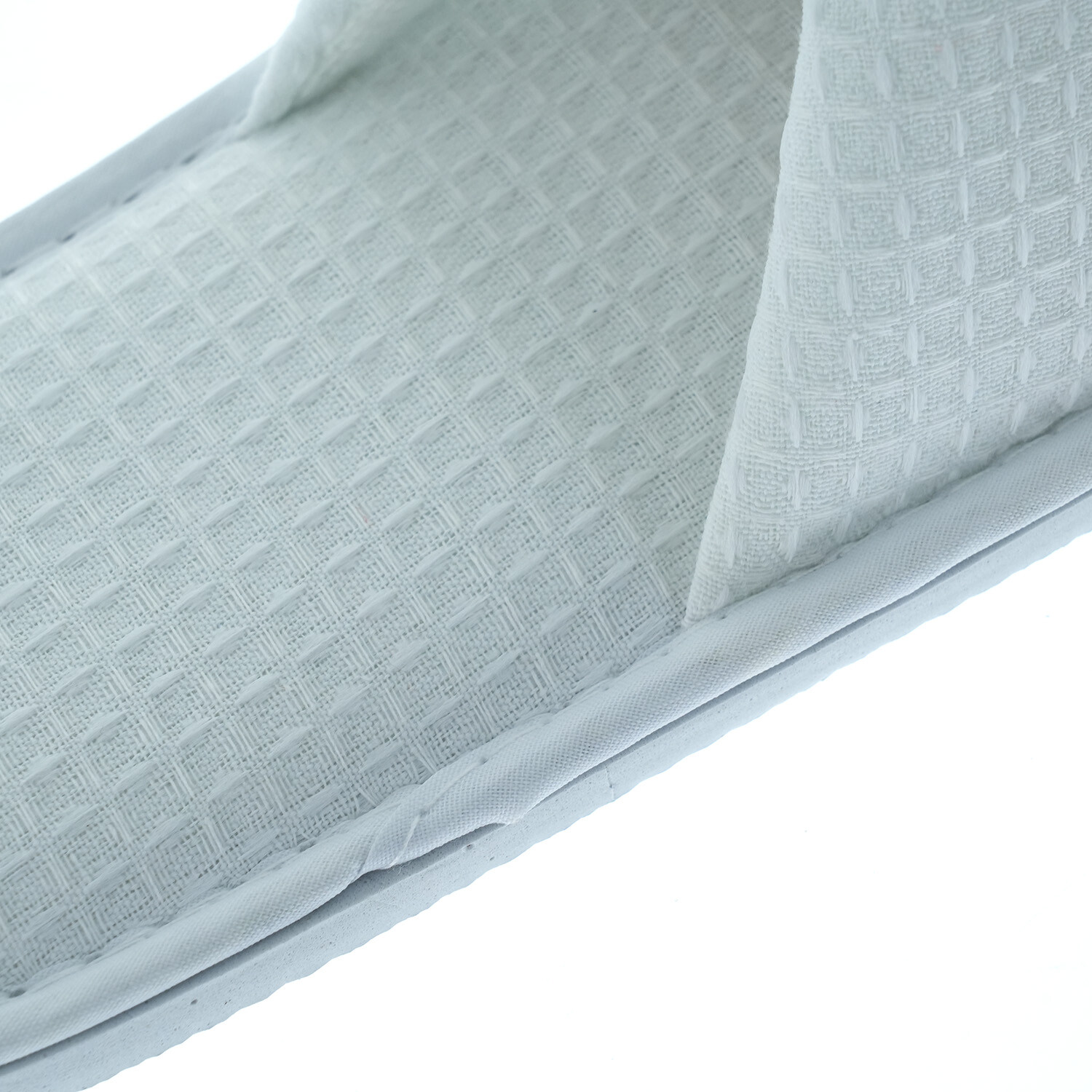 Waffle-Knit Cotton Slippers