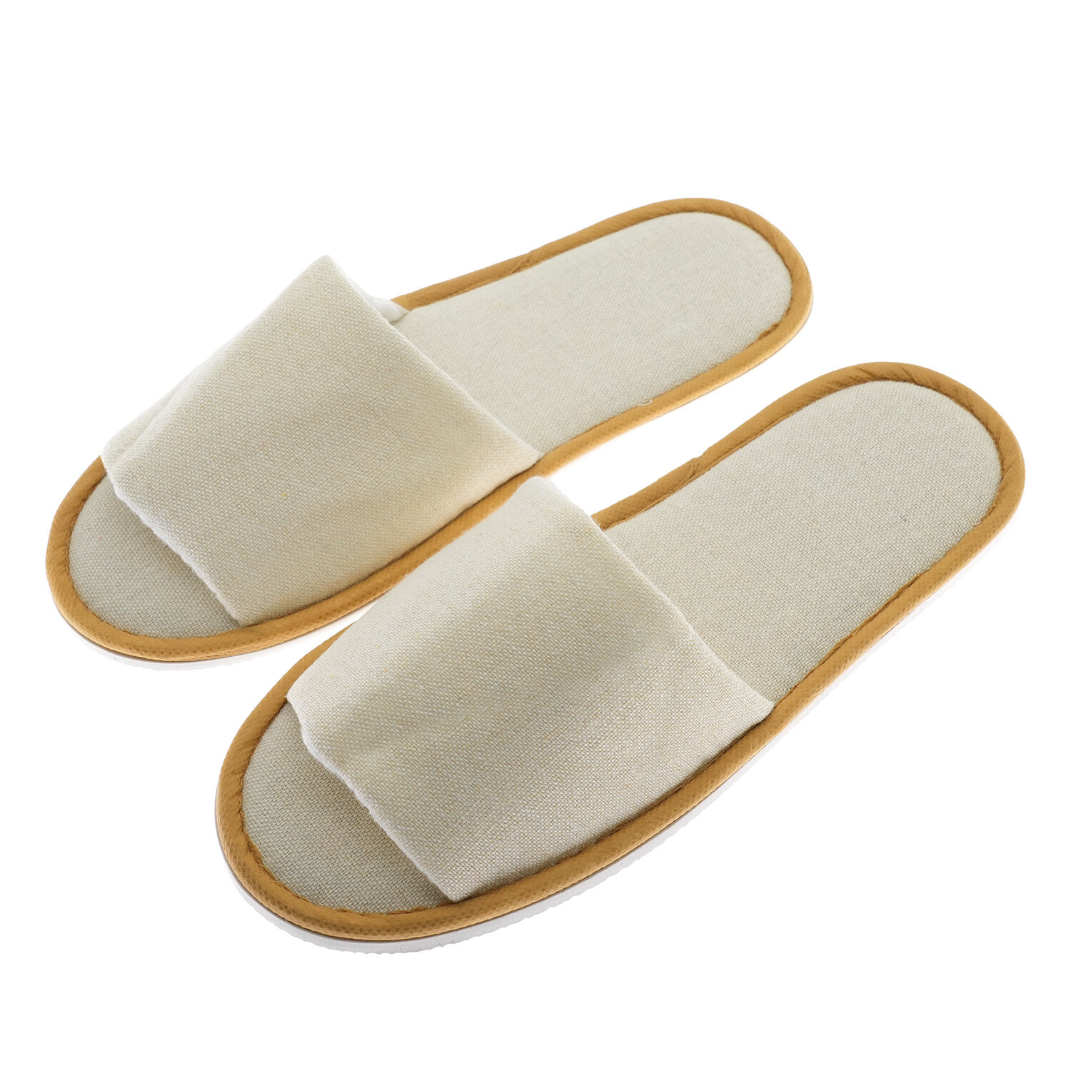 Canvas Toe-Loop Slippers