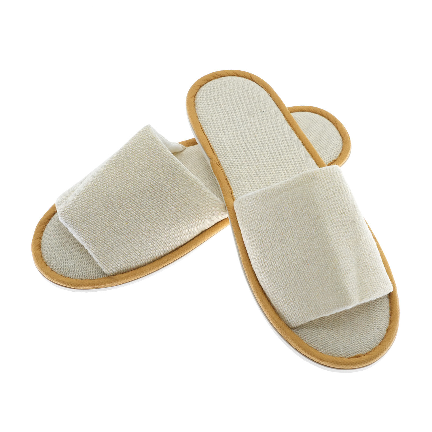 Canvas Toe-Loop Slippers