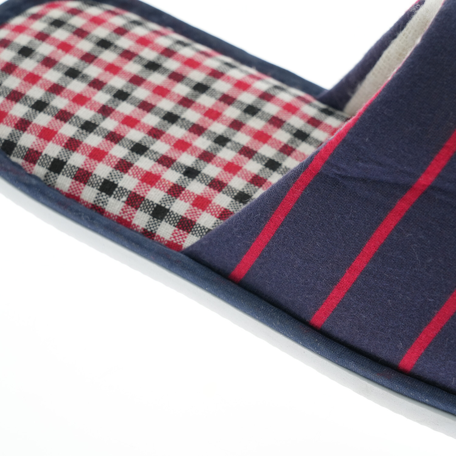 Bold Striped Cotton Slippers