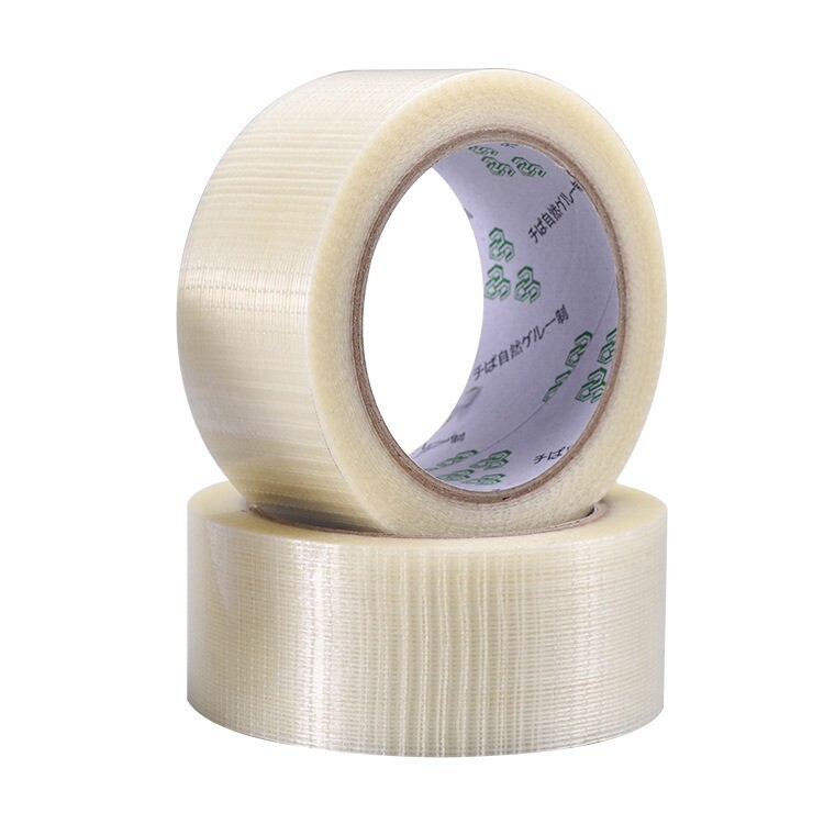 Fiber tape single-sided wear-resistant high viscosity fiber adhesive, stretch resistant non residue adhesive, fixed glass fiber tape manufacturer
