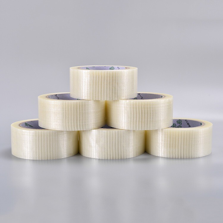 Fiber tape single-sided wear-resistant high viscosity fiber adhesive, stretch resistant non residue adhesive, fixed glass fiber tape manufacturer