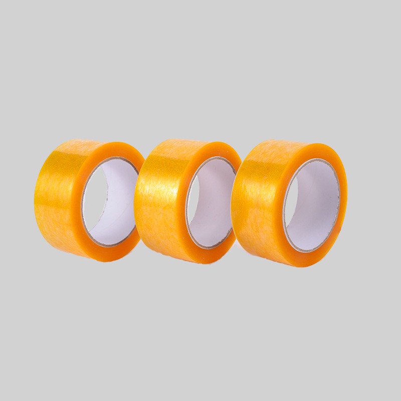 Transparent tape manufacturer wholesales yellow express packaging sealing tape, golden transparent tape