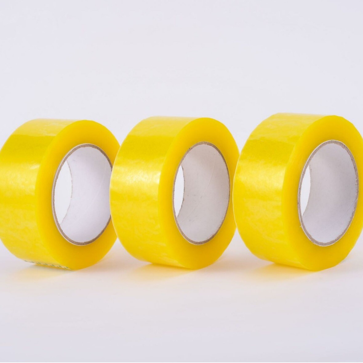 Transparent tape manufacturer wholesales yellow express packaging sealing tape, golden transparent tape