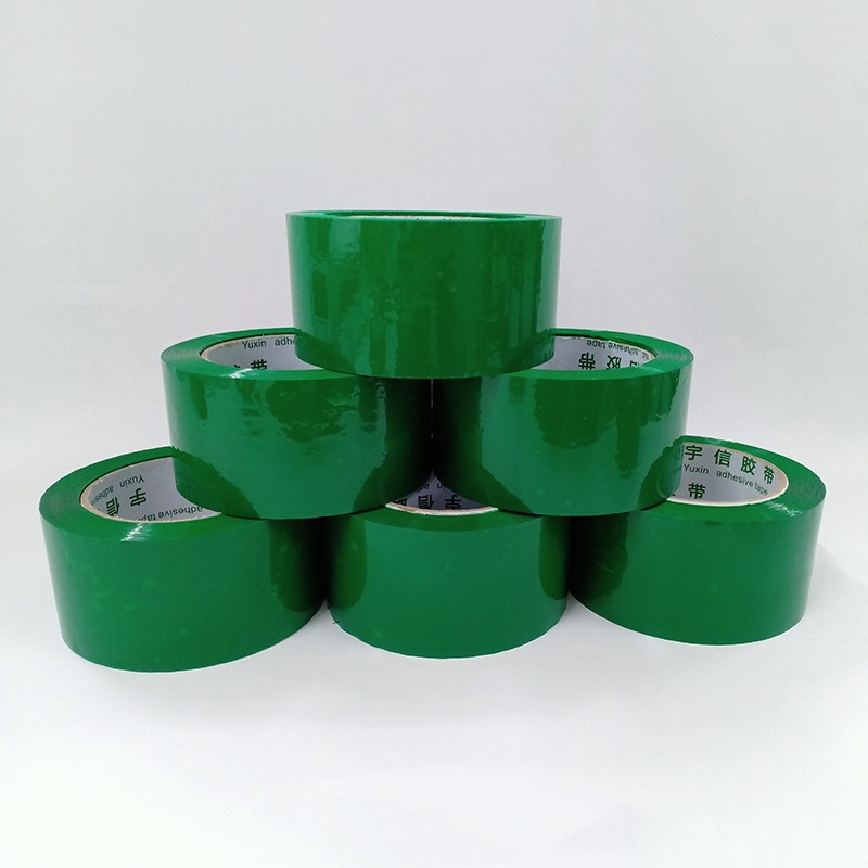 Green, red, blue, yellow, white, colored box sealing tape, express sealing tape, green packaging tape