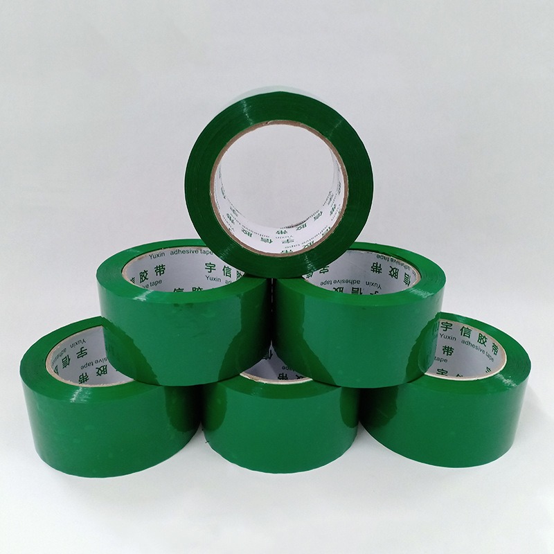 Green, red, blue, yellow, white, colored box sealing tape, express sealing tape, green packaging tape