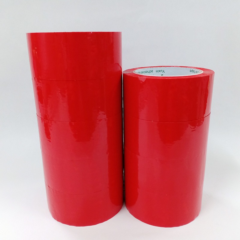 Red sealing tape in various colors, including red, green, blue, yellow, white, and black, factory packaging tape, and red sealing tape