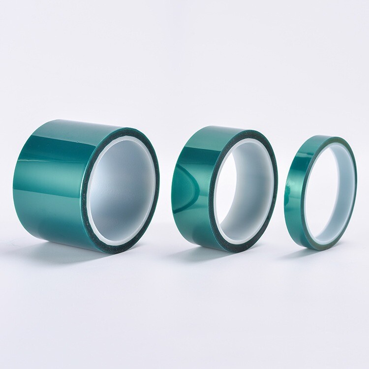Electroplating spray paint protection, high temperature green tape, acid and alkali resistance, non residue adhesive, insulation, green silicone, PET, green high temperature adhesive