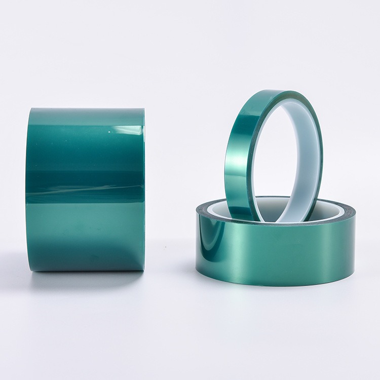 Electroplating spray paint protection, high temperature green tape, acid and alkali resistance, non residue adhesive, insulation, green silicone, PET, green high temperature adhesive