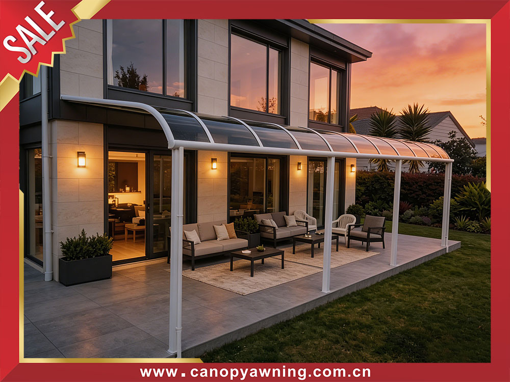 High quality outdoor backyard polycarbonate aluminum patio terrace balcony shelter awning canopy cover
