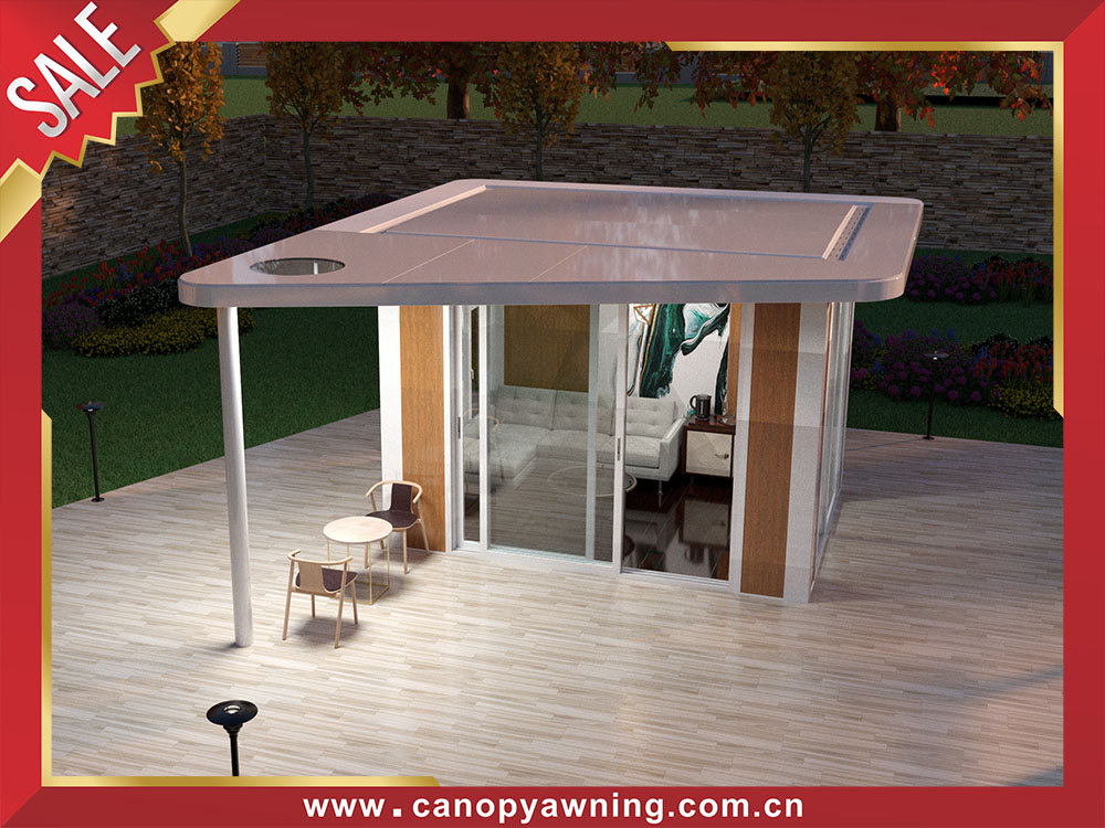 Modern outdoor backyard aluminum pavilion gazebo enclosure cabin shed tiny house shelter for sale