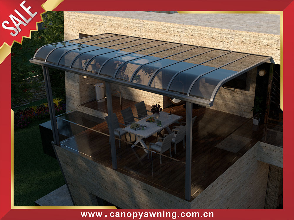 Backyard outdoor polycarbonate aluminum patio terrace shelter canopy awning for sales