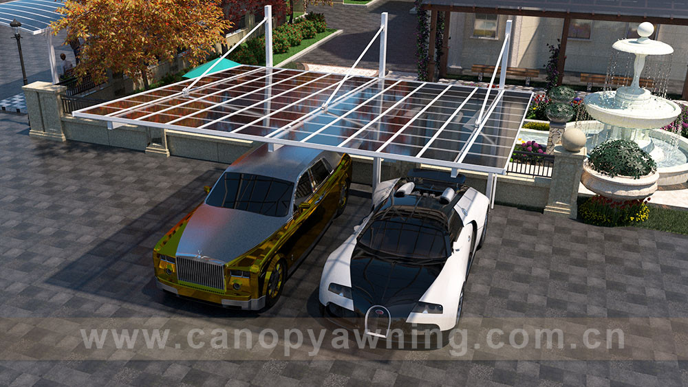double cars carport shelter
