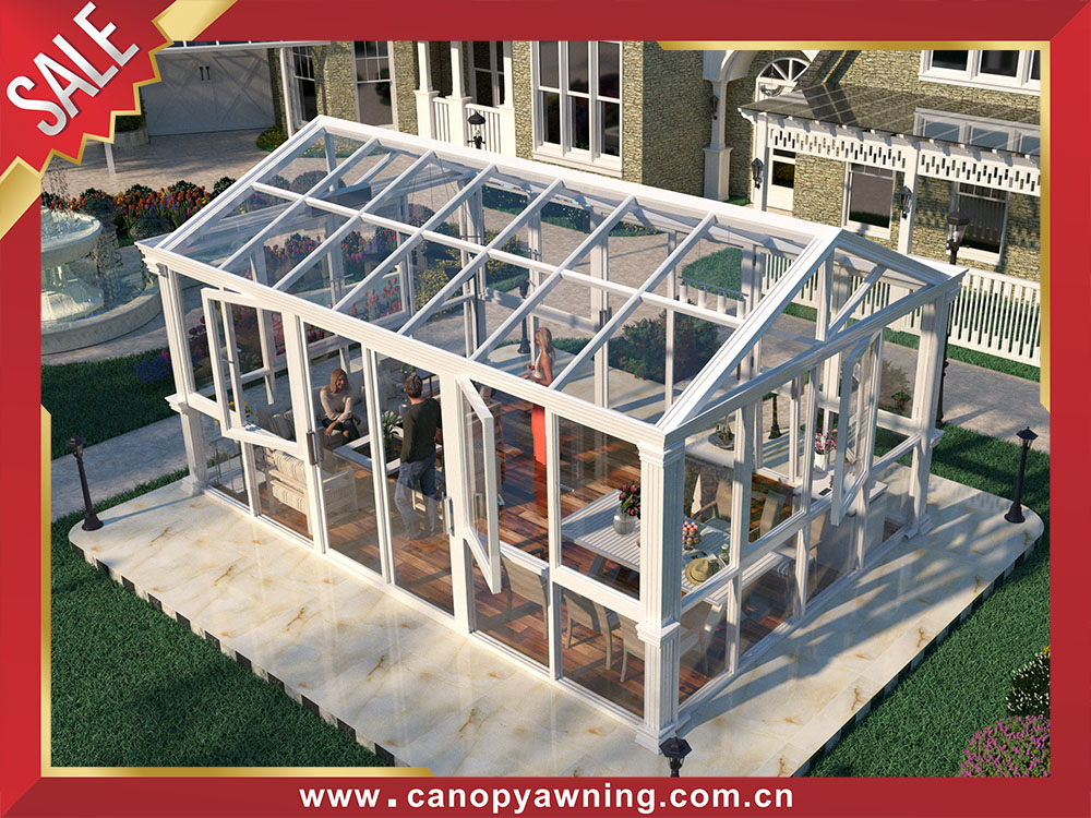 Backyard outdoor aluminum glass sunroom sunhouse cabin shed for sales Backyard outdoor aluminum glass sunroom sunhouse cabin shed for sales