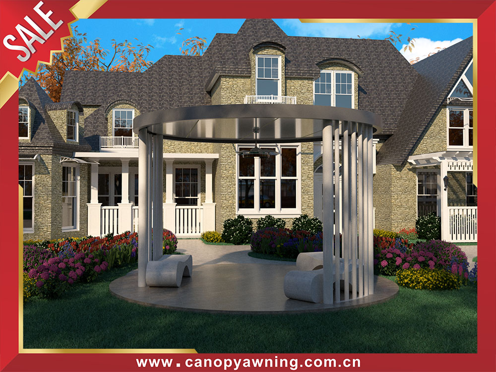 Outdoor backyard aluminum pavilion gazebo canopy shelter with rounded roof for sale Outdoor backyard aluminum pavilion gazebo canopy shelter with rounded roof for sale