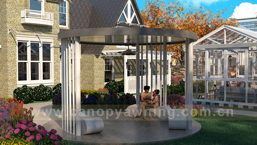 rounded gazebo
