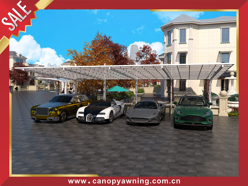 Excellent outdoor backyard polycarbonate aluminum carport park multi cars canopy shelter