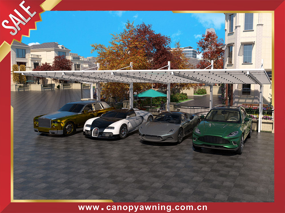 Excellent outdoor backyard polycarbonate aluminum carport park multi cars canopy shelter