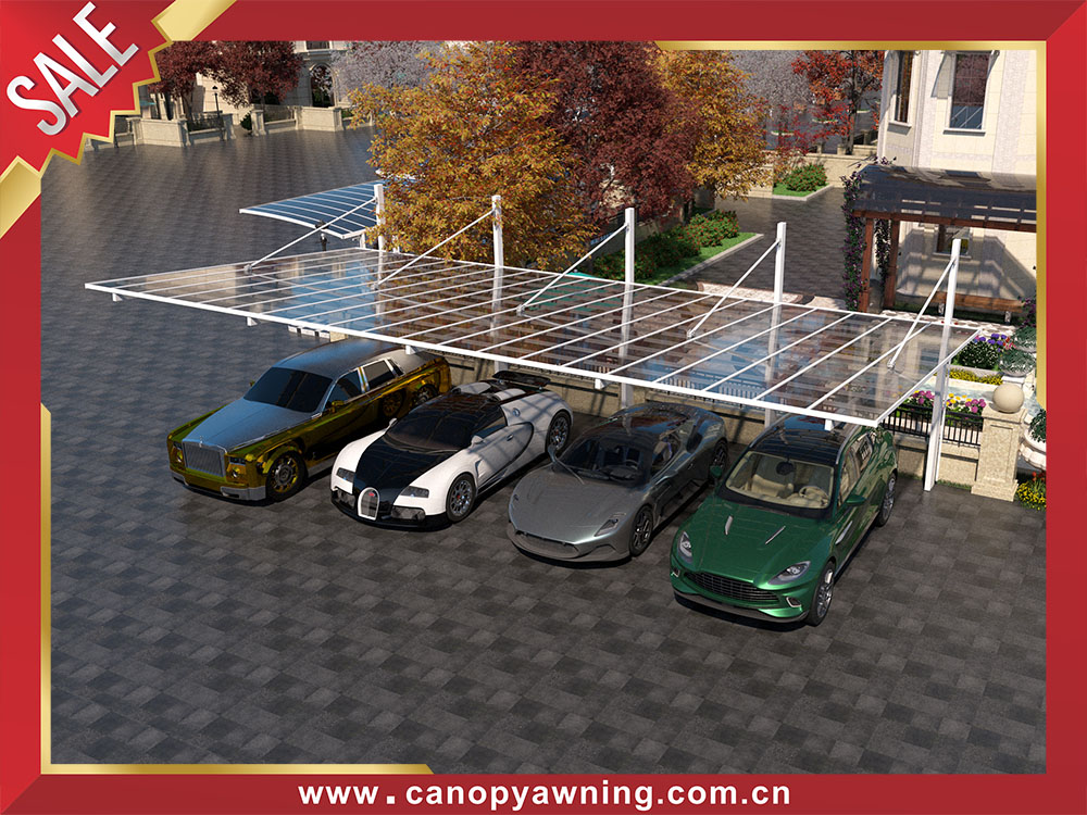 Excellent outdoor backyard polycarbonate aluminum carport park multi cars canopy shelter