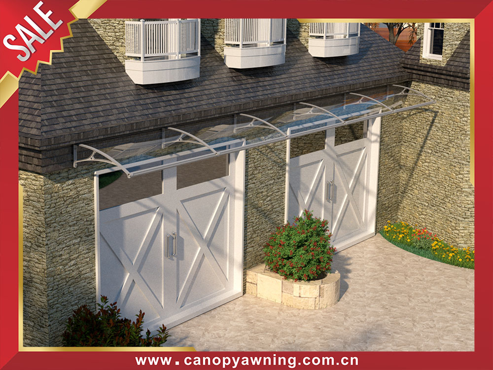 High quality house window door DIY aluminum polycarbonate awning canopy shelter with gutter water channel