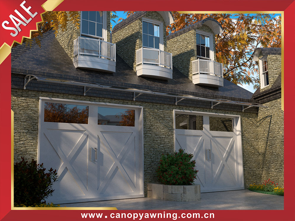 house window door DIY aluminium PC polycarbonate awning canopy shelter with gutter water channel for sale