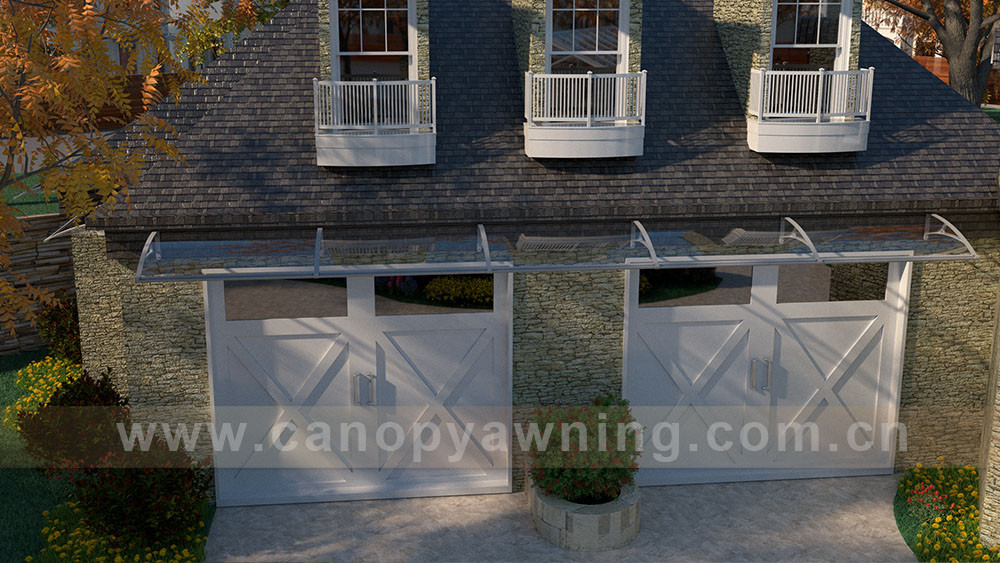 aluminum polycarbonate diy awnings with gutter