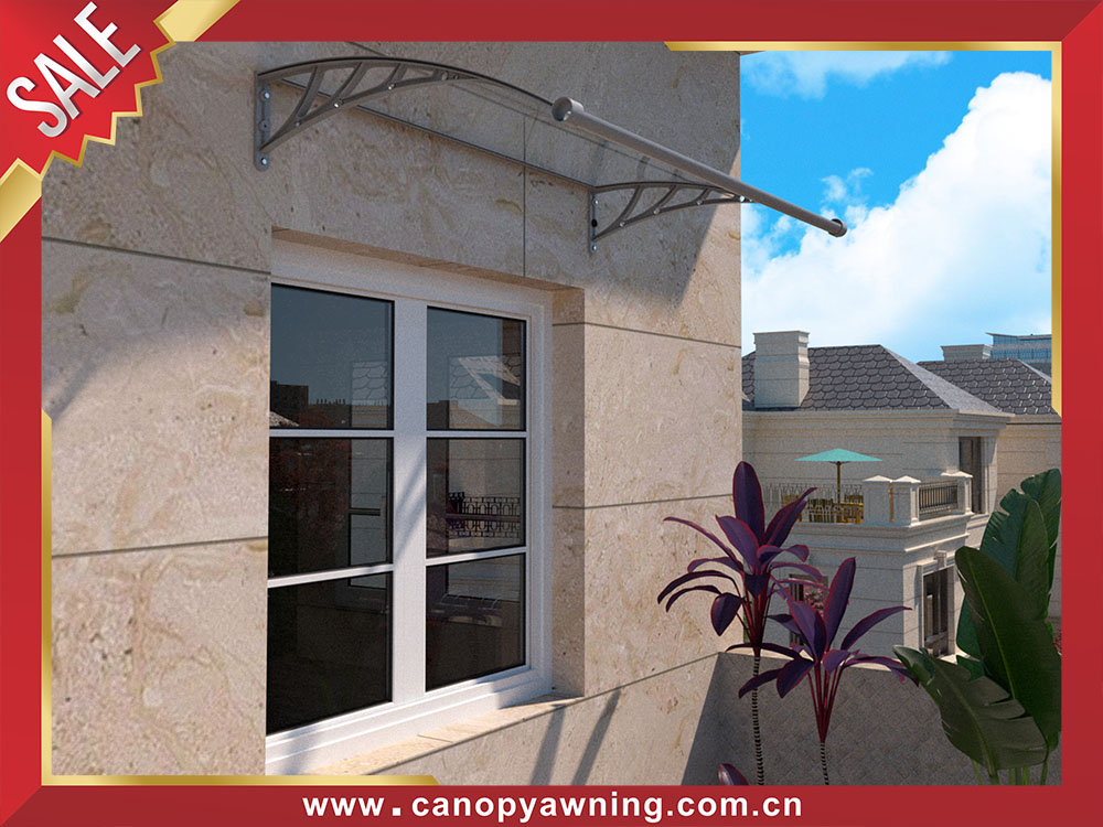 Window door Polycarbonate awning canopy shelter with gutter water channel for sales Window door Polycarbonate awning canopy shelter with gutter water channel for sales