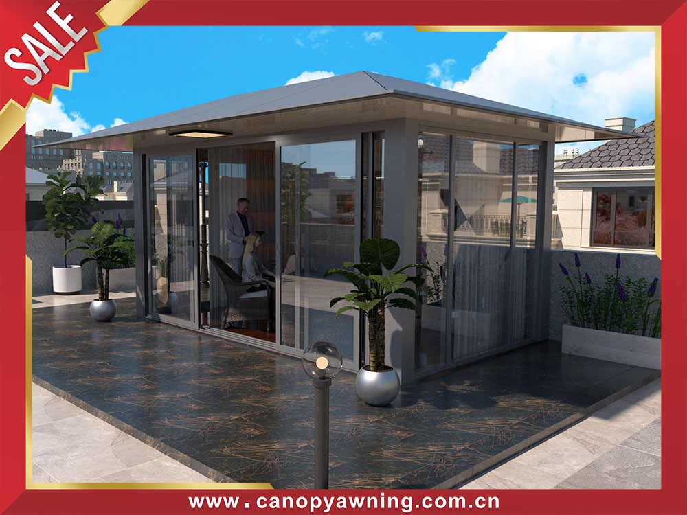 Excellent outdoor backyard aluminum pavilion gazebo enclosure cabin shed for sale Excellent outdoor backyard aluminum pavilion gazebo enclosure cabin shed for sale