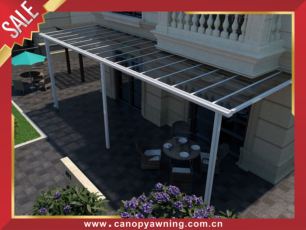 Outdoor backyard polycarbonate aluminum patio terrace balcony canopy awning shelter for sale