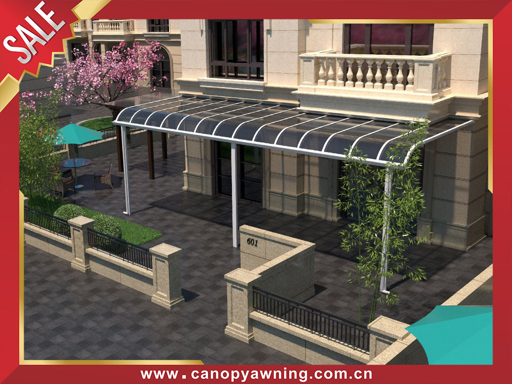 Backyard outdoor polycarbonate aluminum patio terrace shelter canopy awning for sales