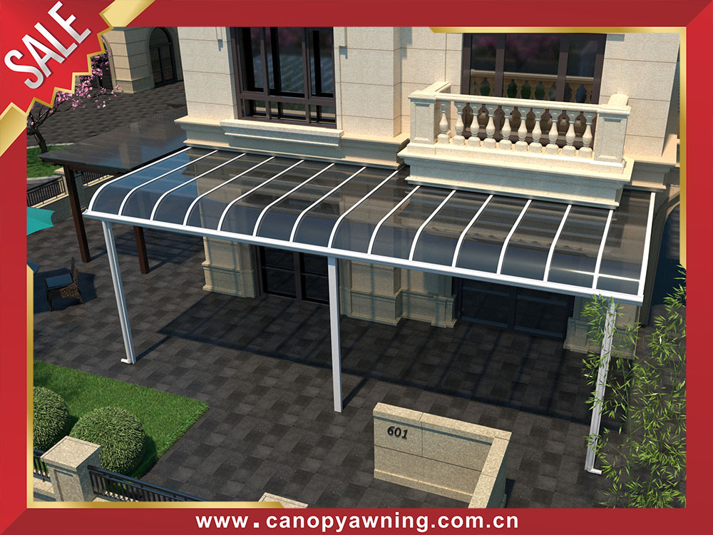 Backyard outdoor polycarbonate aluminum patio terrace shelter canopy awning for sales