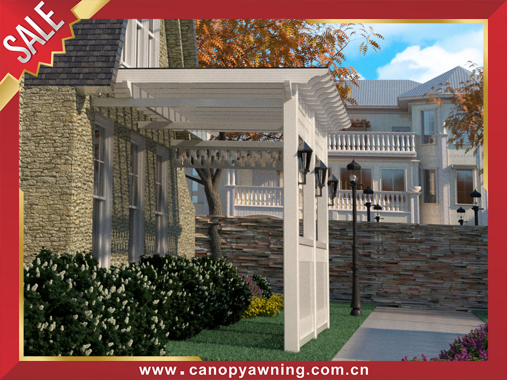 Outdoor backyard garden aluminum pergola grape trellis sheter