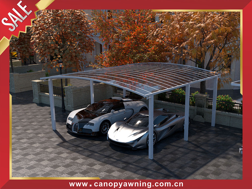 Outdoor backyard polycarbonate aluminum carport parking cars canopy shelter for sales