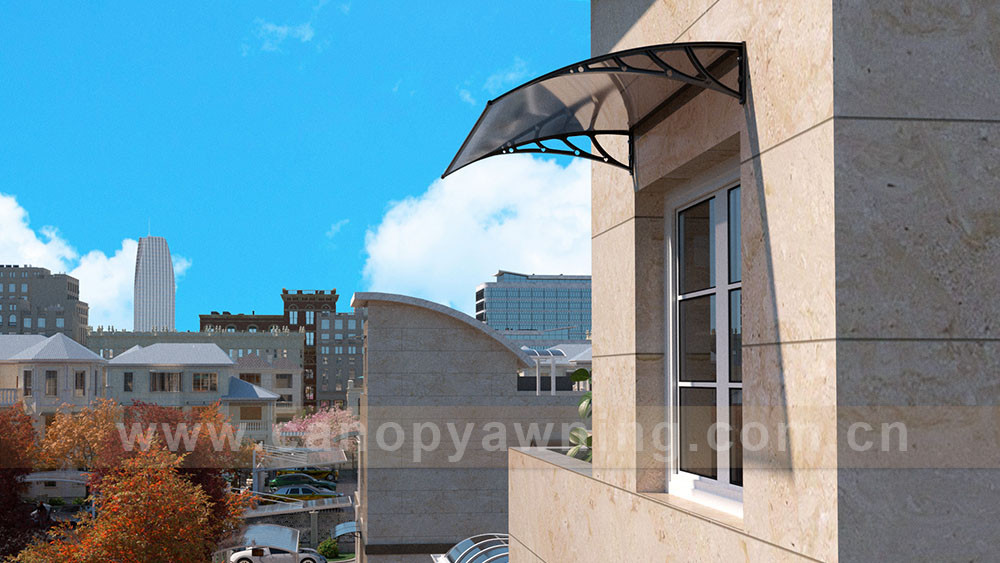window diy hollow polycarbonate awning