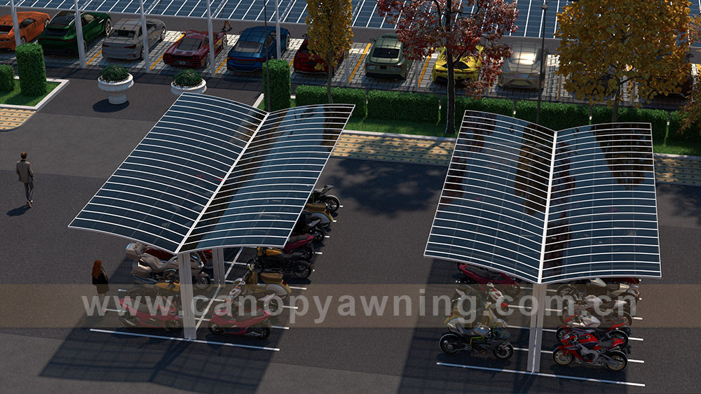 outdoor parking motorcycle bike bicycle polycarbonate shelter