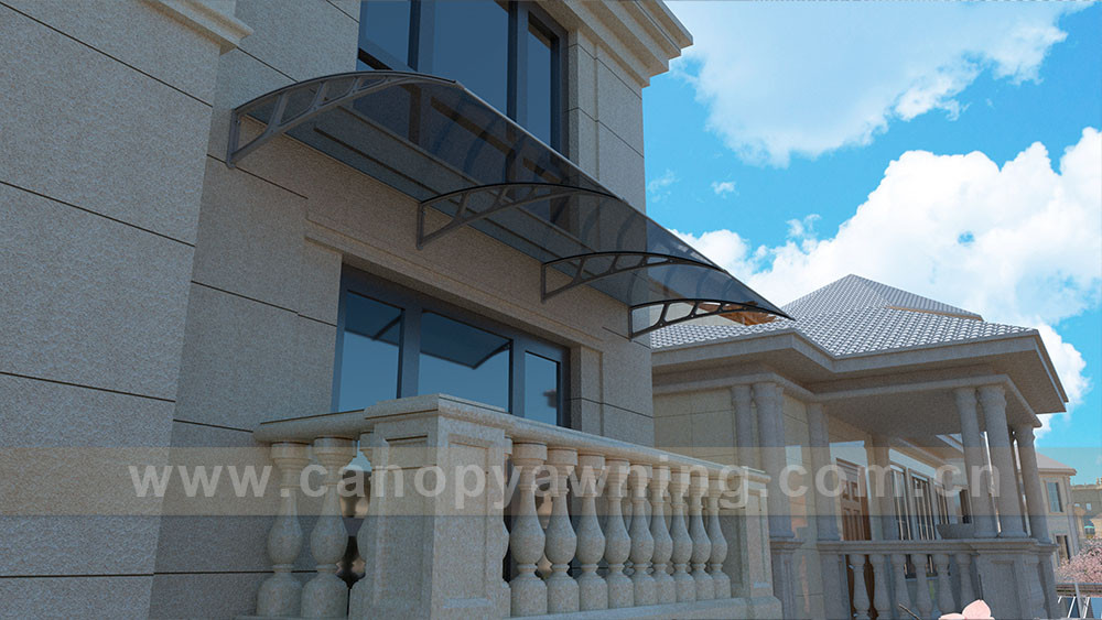 big size diy polycarbonate awning canopy shelter with 1500mm bracket