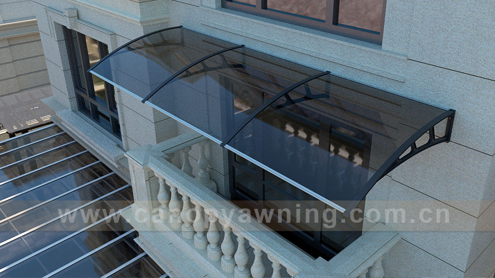 big size diy polycarbonate awning canopy with 1500mm bracket