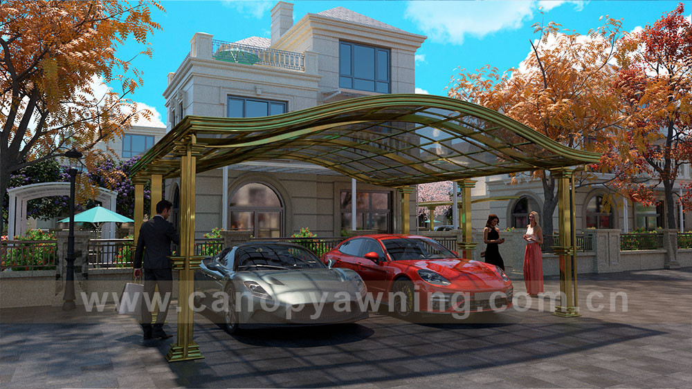 backyard luxury polycarbonate carport park cars shelter