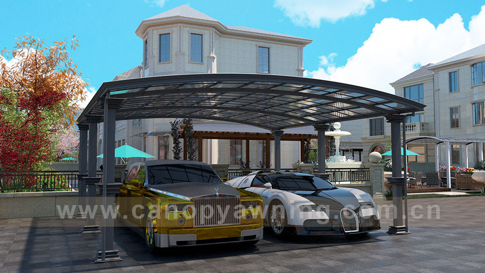 outdoor luxurious carport park cars canopy shelter aluminum