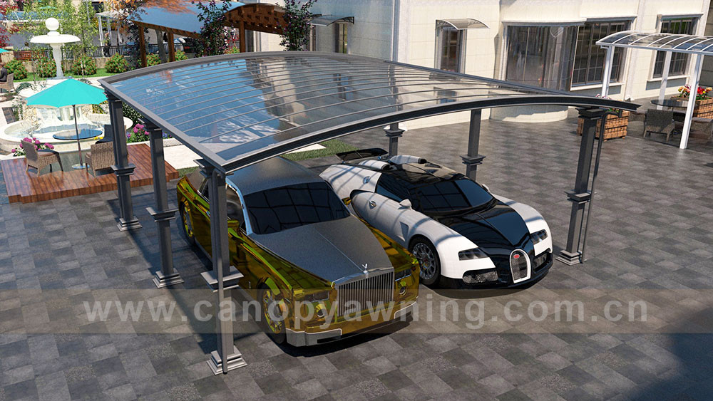 outdoor luxurious carport park cars canopy shelter