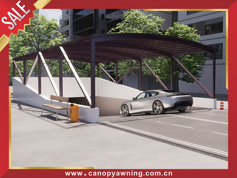 outdoor passage corridor walkway polycarbonate aluminum canopy awning cover shelter for the projects