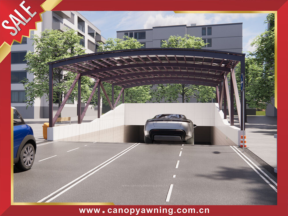 outdoor passage corridor walkway polycarbonate aluminum canopy awning cover shelter for the projects