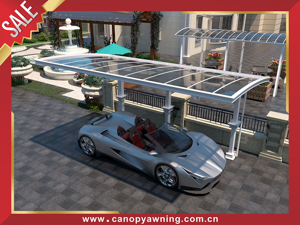 Outdoor house backyard luxury aluminum polycarbonate park single car canopy awning shelter carport Outdoor house backyard luxury aluminum polycarbonate park single car canopy awning shelter carport
