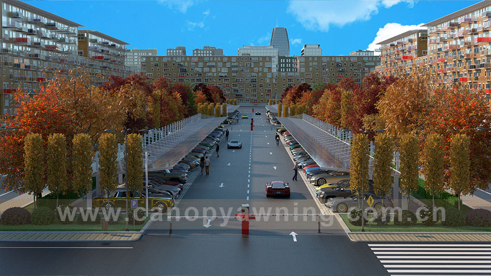 outdoor park cars shelter carport for parking lot