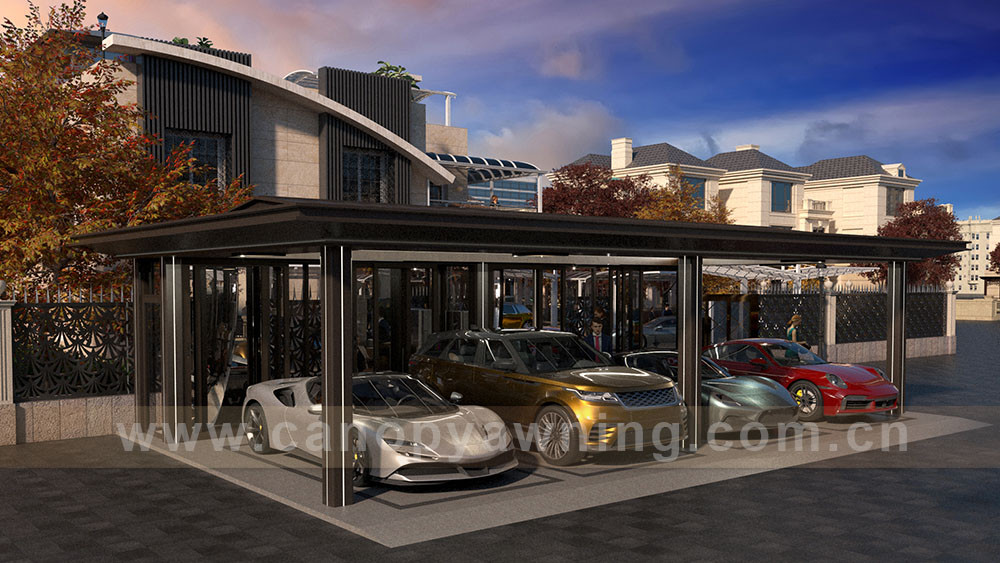 high end aluminum garage carport