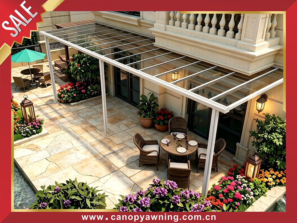 Outdoor backyard polycarbonate aluminum patio terrace balcony canopy awning shelter for sale