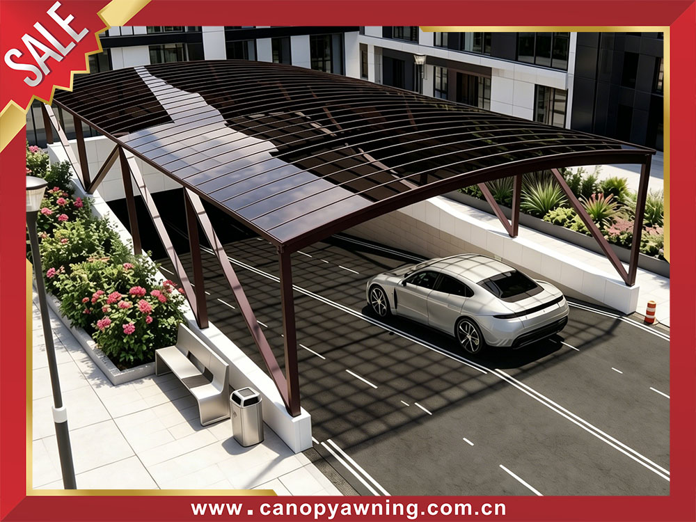 outdoor passage corridor walkway polycarbonate aluminum canopy awning cover shelter for the projects