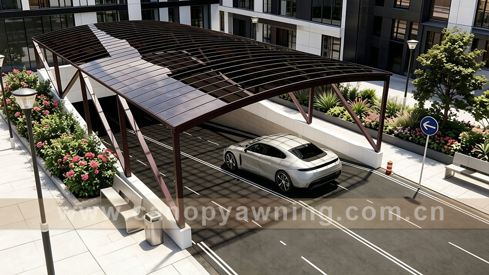 outdoor passage polycarbonate canopy awning shelter